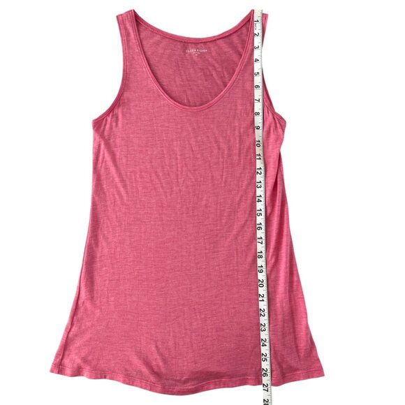 Eileen Fisher Silk Tank Top size XS 70% Silk 30% Cotton Pink Scoop‎ Neck - Picture 3 of 7